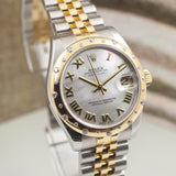 Rolex Datejust 31 Mop Dial in Yellow Gold/Steel