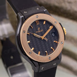 Hublot Classic Fusion Quartz in Ceramic & 18k Rose Gold