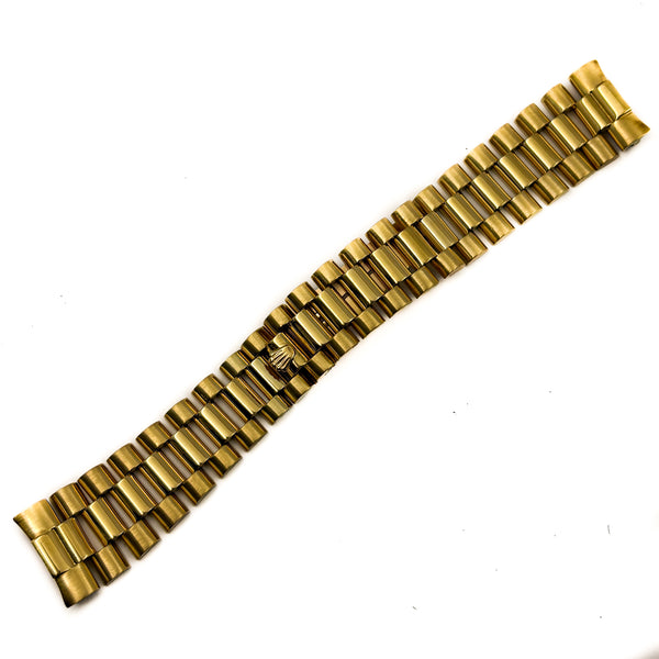 Authentic Rolex 18k Yellow Gold President Bracelet