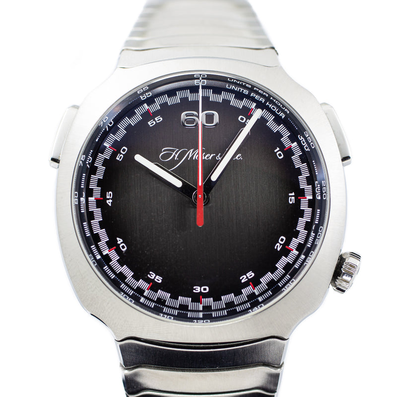 H. Moser & Cie Streamliner Flyback Chronograph on Black Fume & Griffe Dial