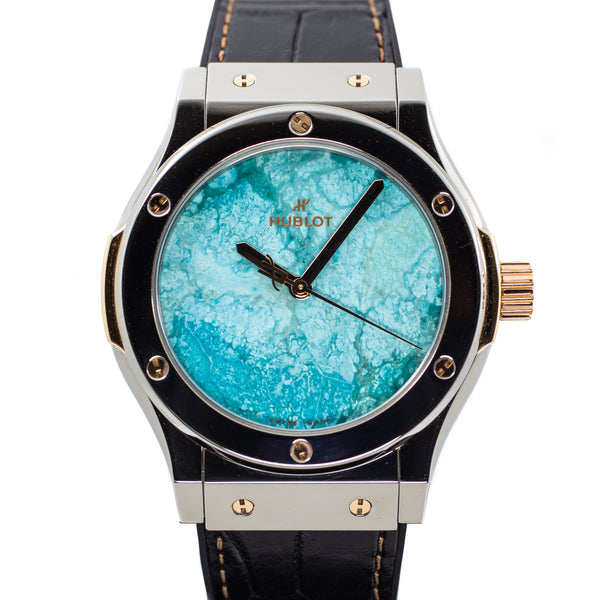 Hublot Classic Fusion Elements in Titanium & King Gold "Turquoise" Limited Edition