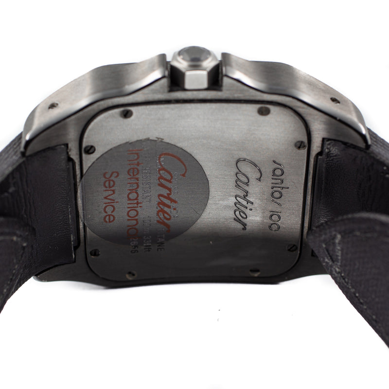 Cartier Santos 100 Large in PVD Steel