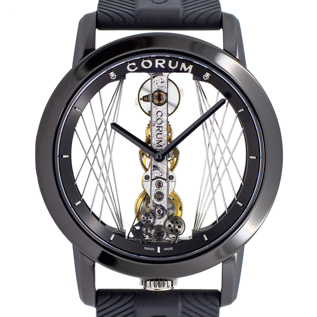 Corum Golden Bridge 43 Titanium DLC Art Deco Martin Luxury