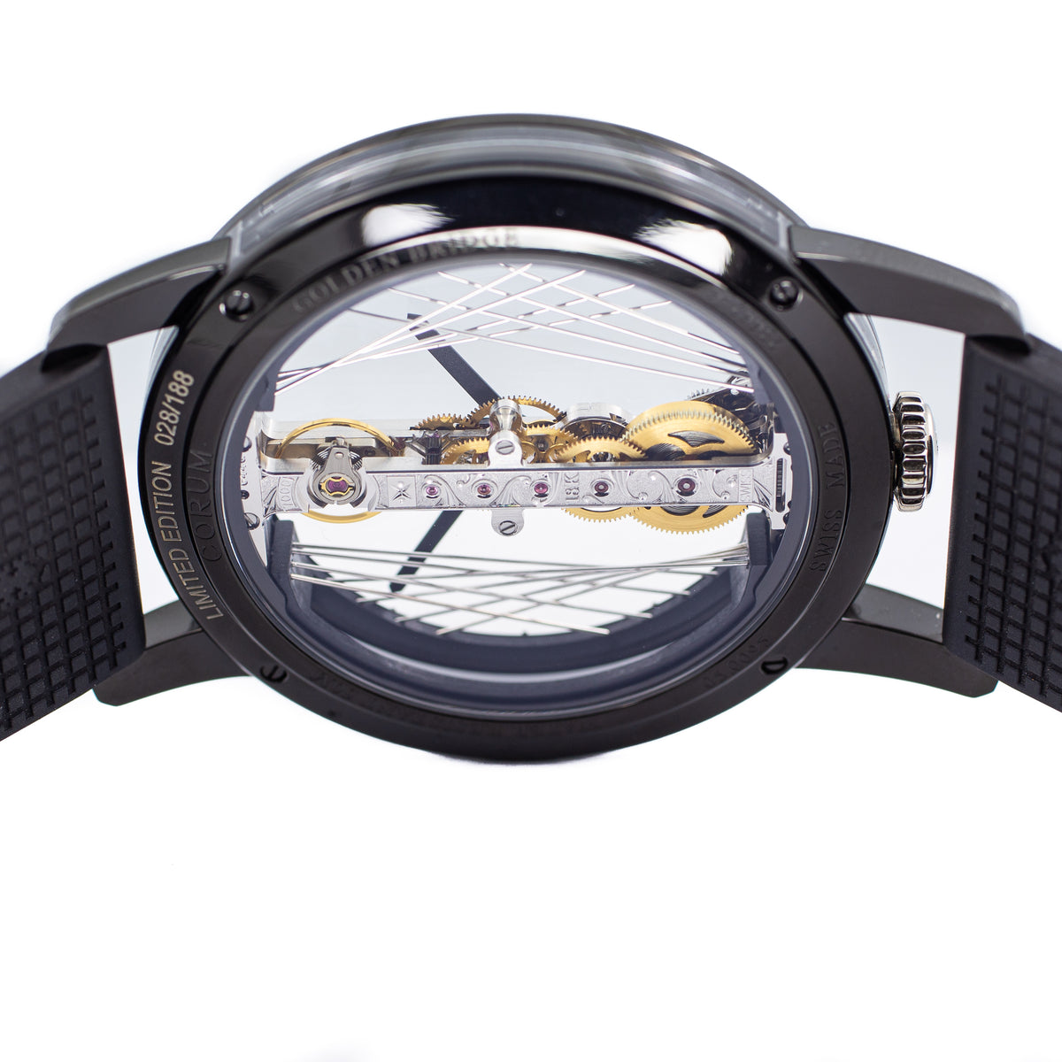 Corum Golden Bridge 43 Titanium DLC Art Deco
